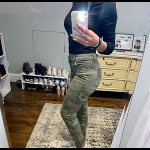 Camouflage print pants